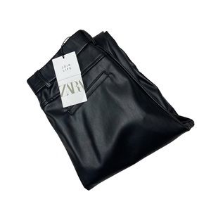 Zara faux leather leggings/ pants size M